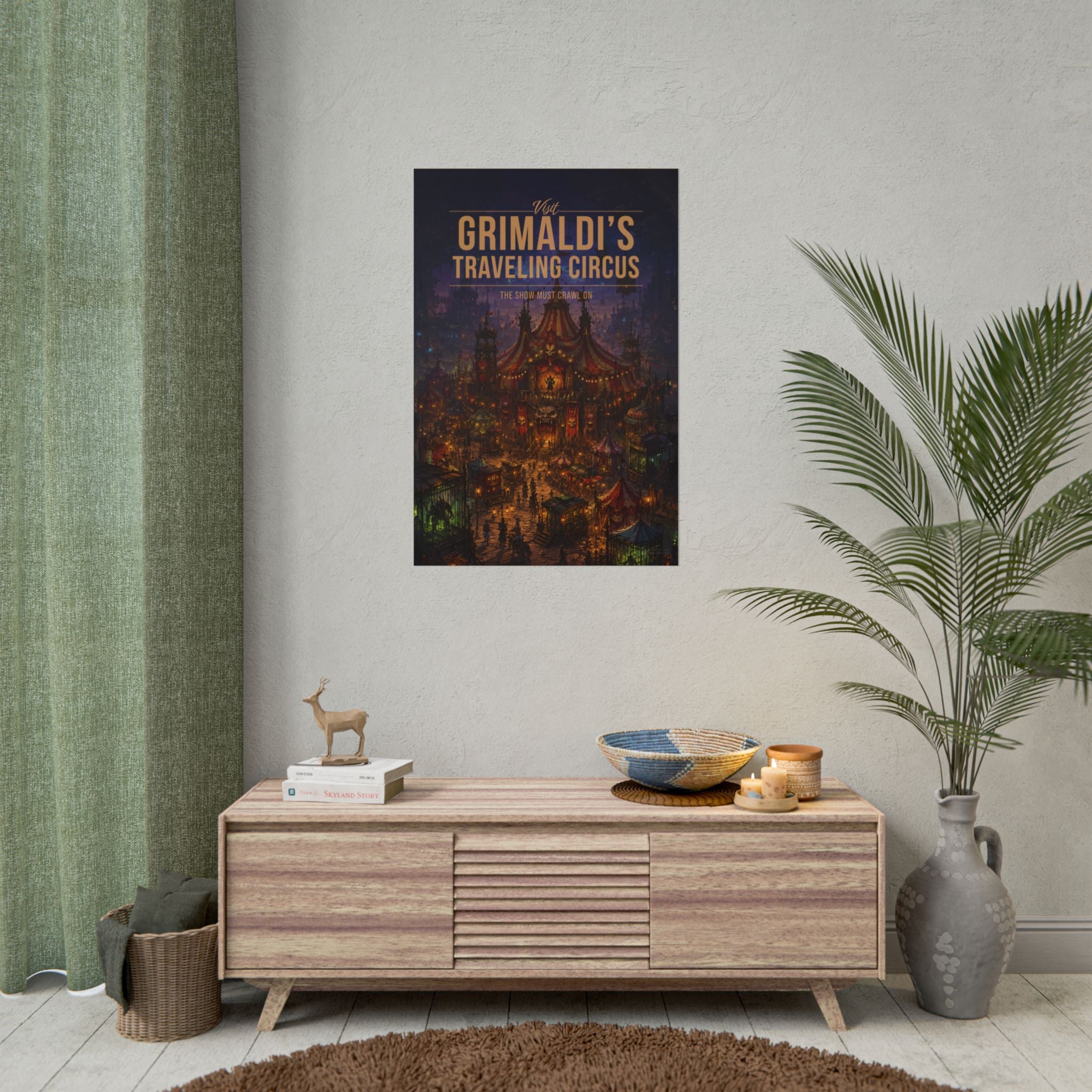 Grimaldis Travelling Circus Travel Poster