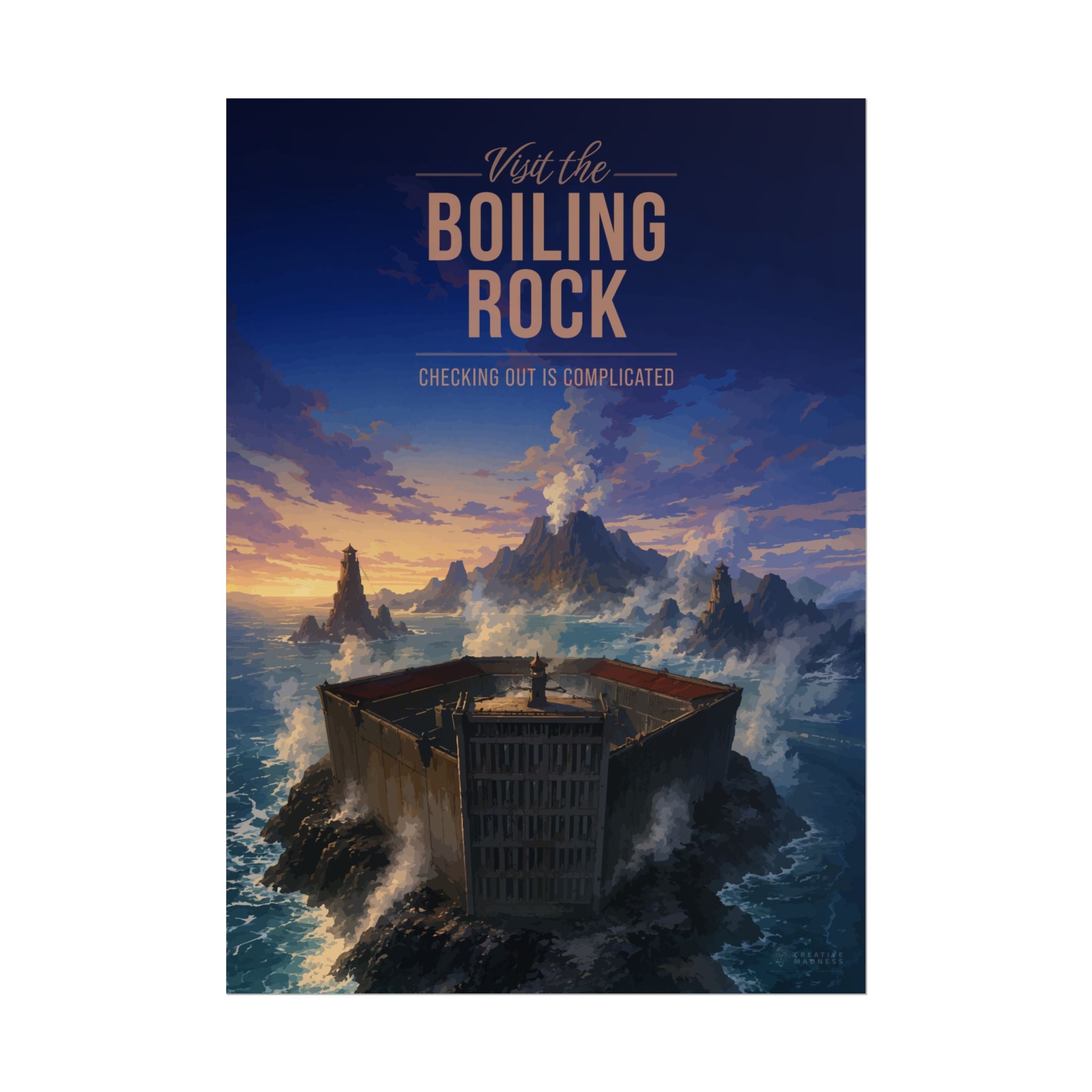 Boiling Rock Travel Poster