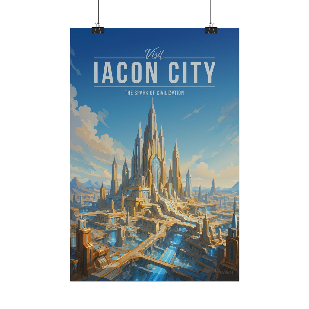 Iacon City Travel Poster