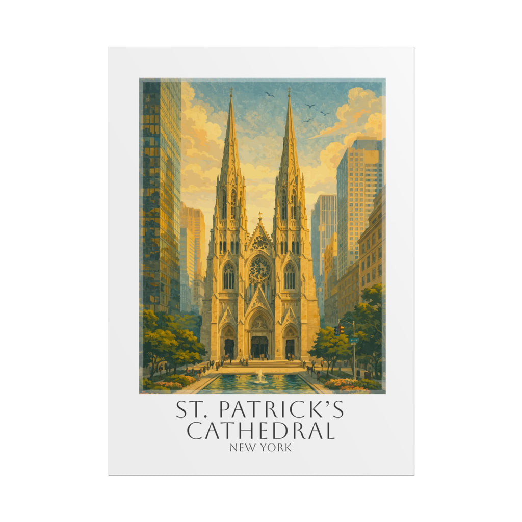 St Patricks Cathedral Travel Poster