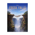 Fossil Falls Travel Poster