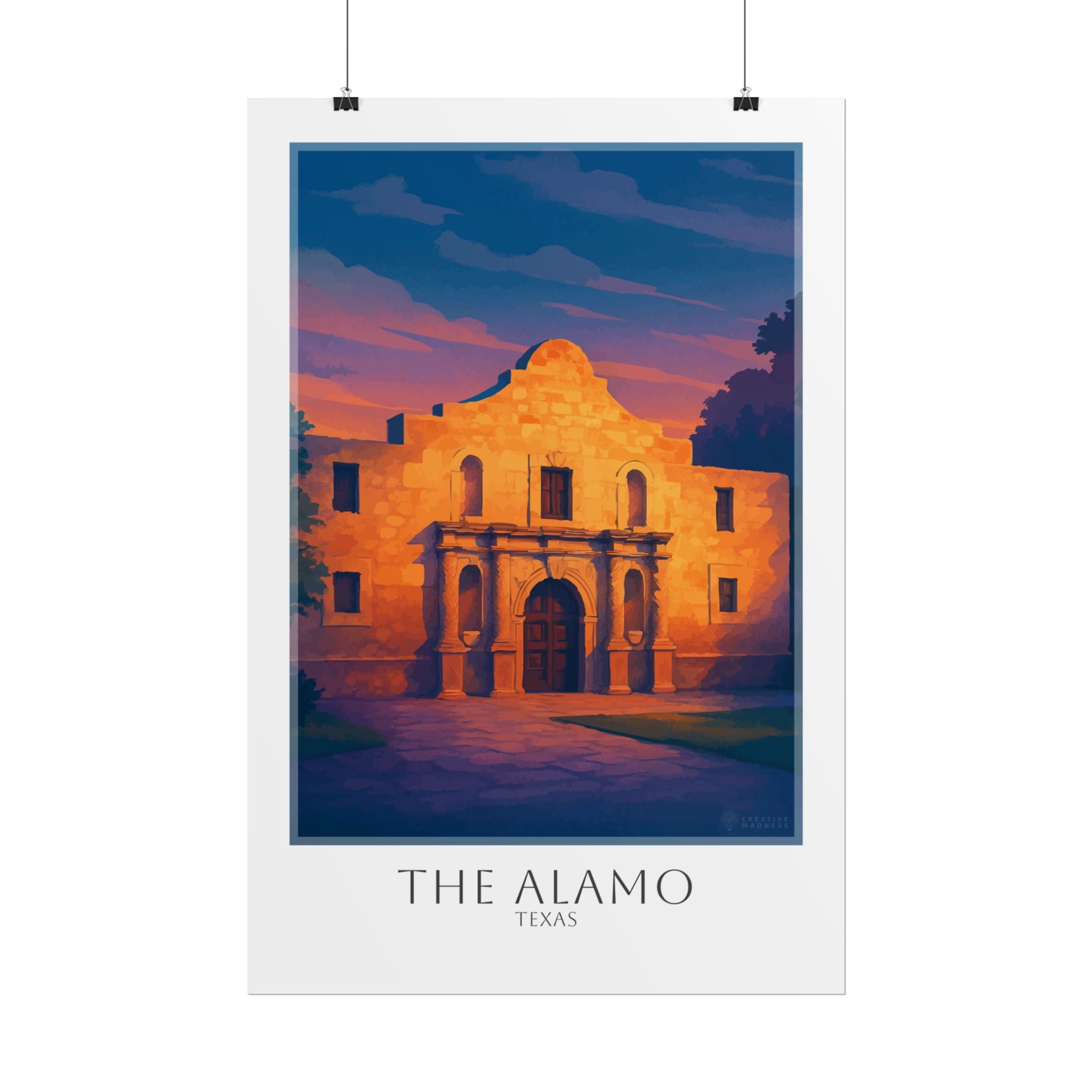 The Alamo Travel Poster