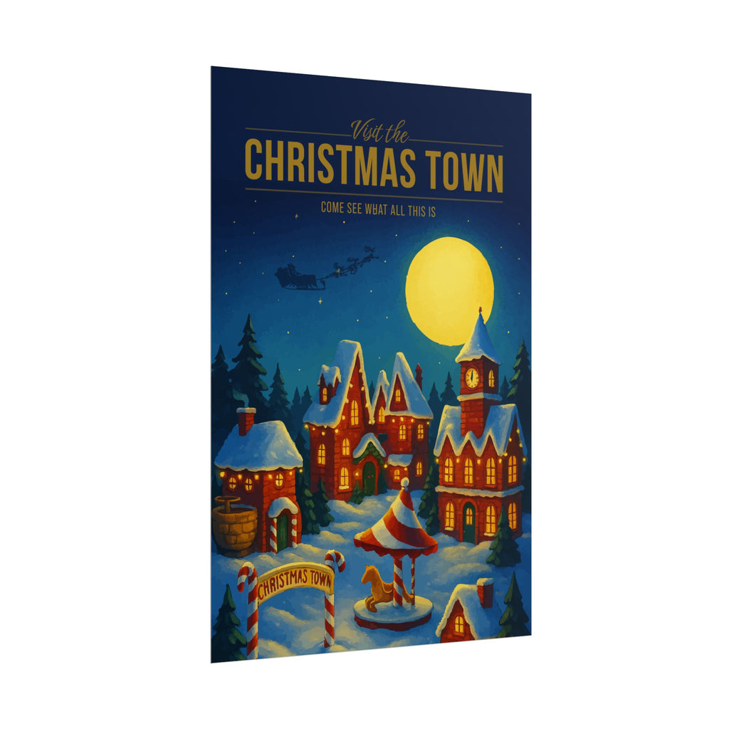 Christmas Town Travel Poster