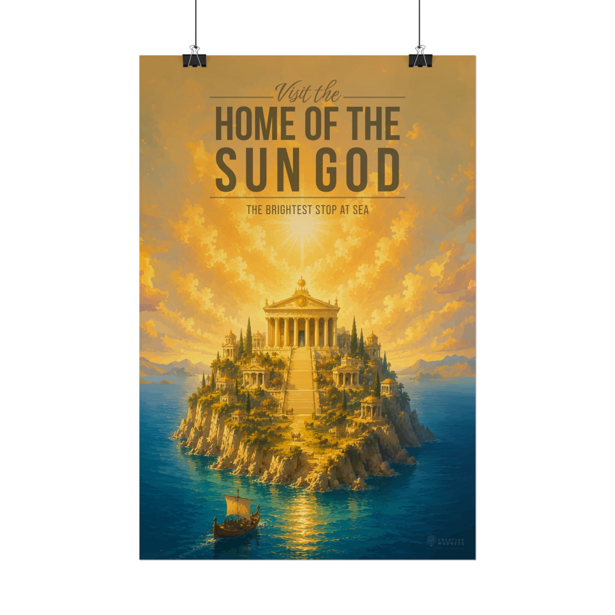 Home Of The Sun God Travel Poster