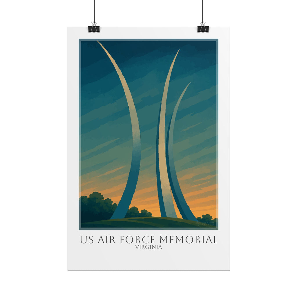 Us Air Force Memorial Travel Poster