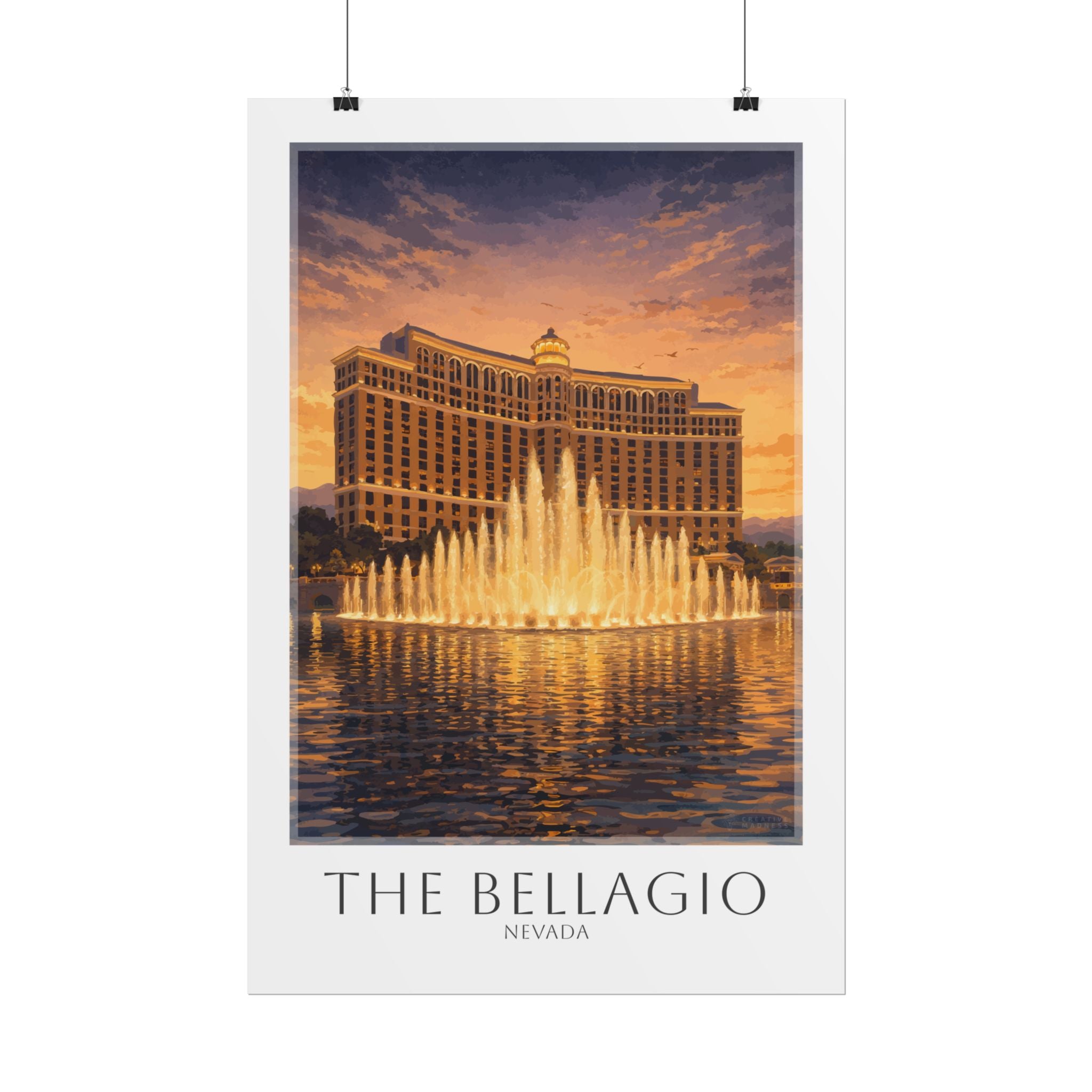 The Bellagio Travel Poster