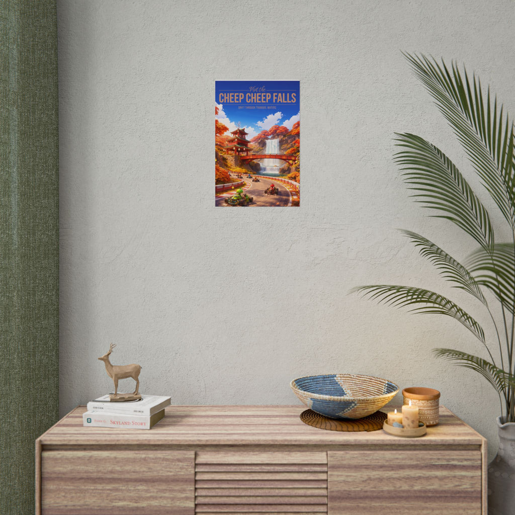 Cheep Cheep Falls Travel Poster
