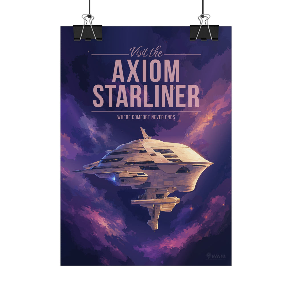 Axiom Starliner Travel Poster