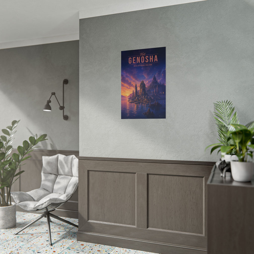Genosha Travel Poster