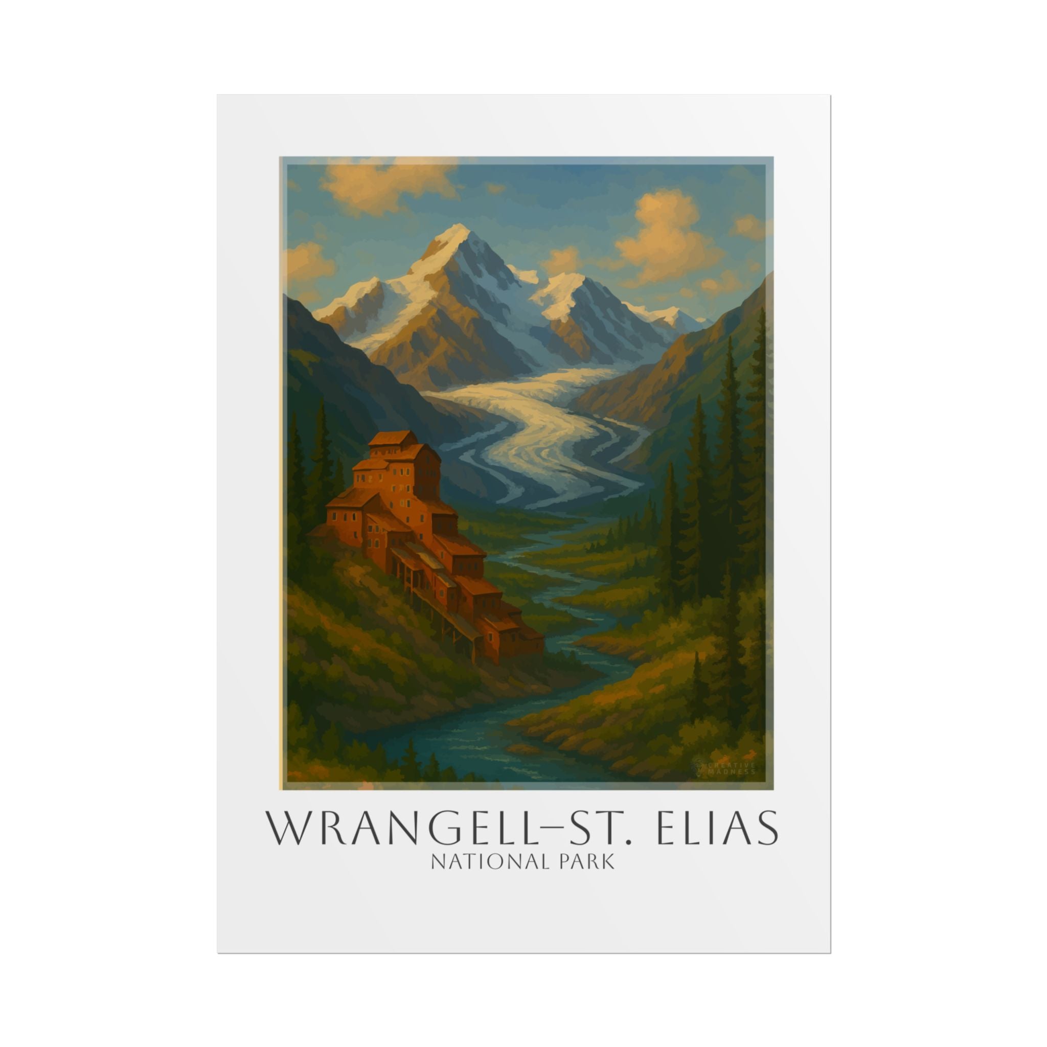 WRANGELL - ST. ELIAS * Travel Poster * National Park Wall Art