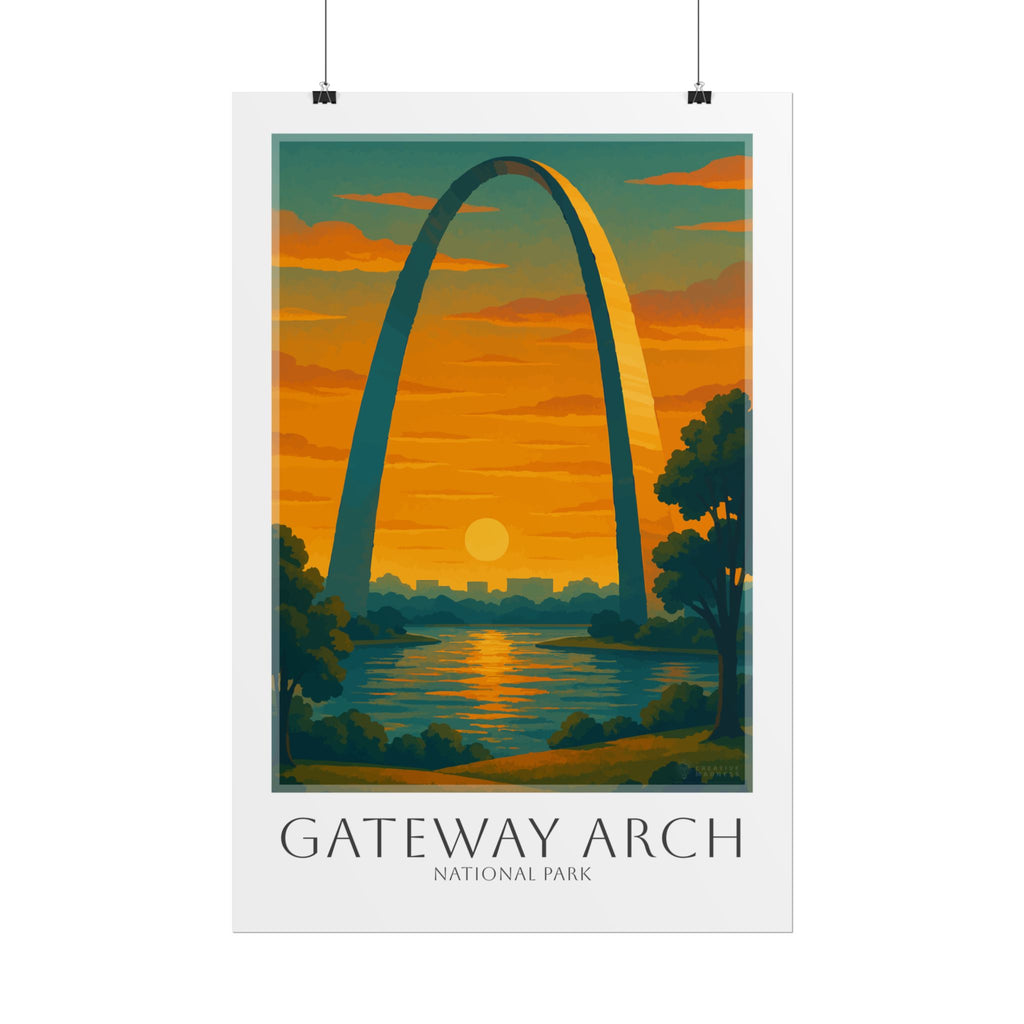 GATEWAY ARCH  * Travel Poster * National Park Wall Art