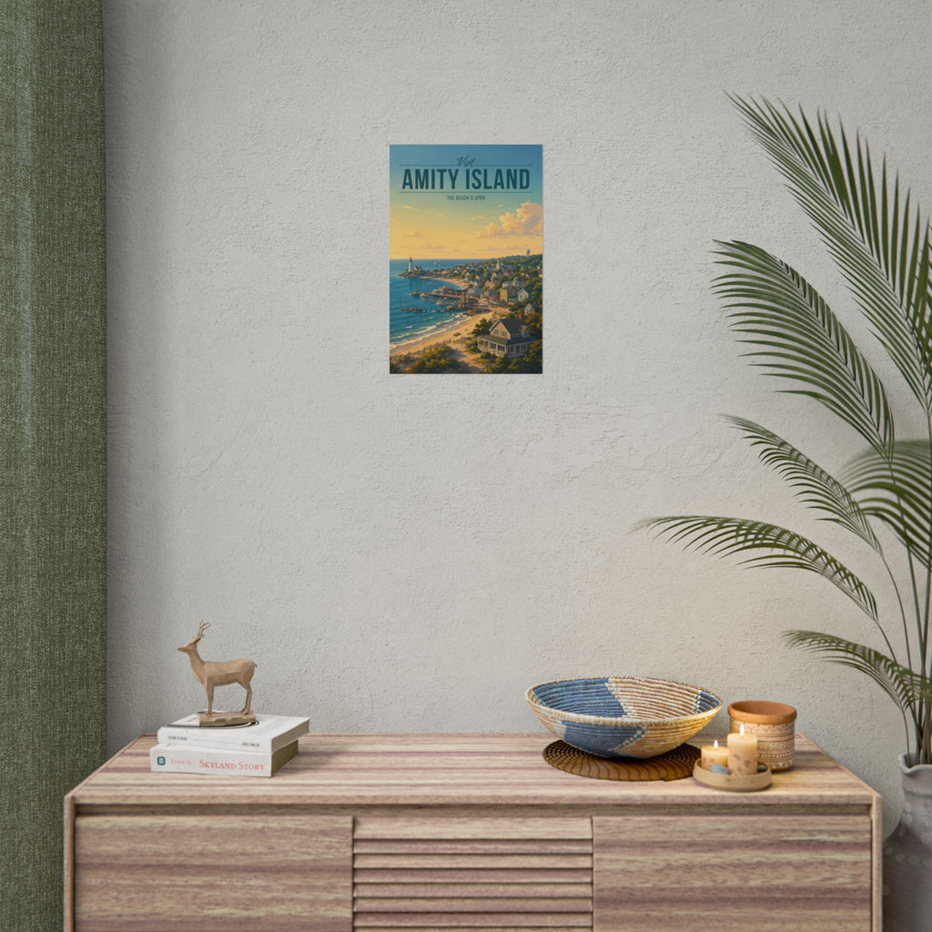 Amity Island Travel Poster