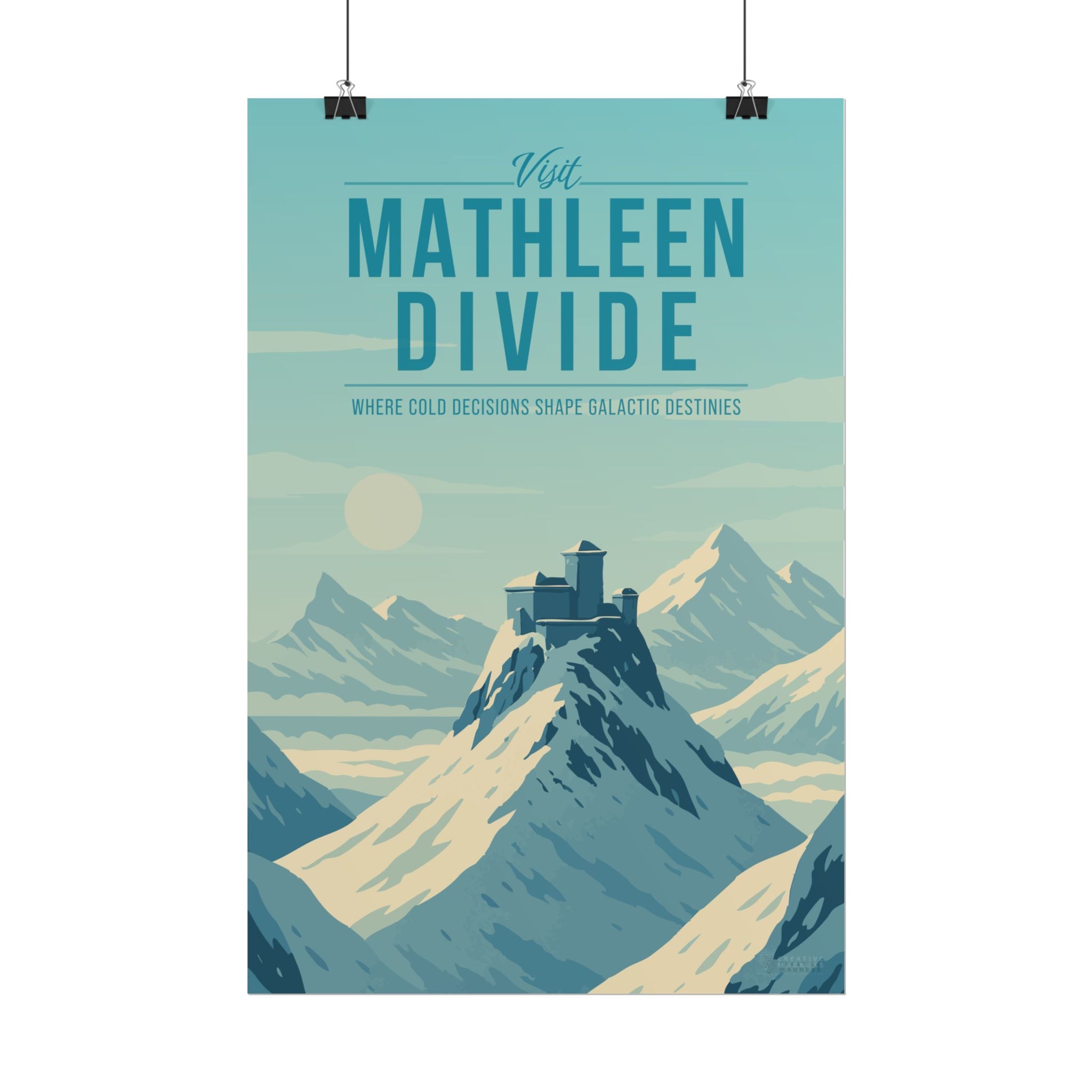 Mathleen Divide Travel Poster