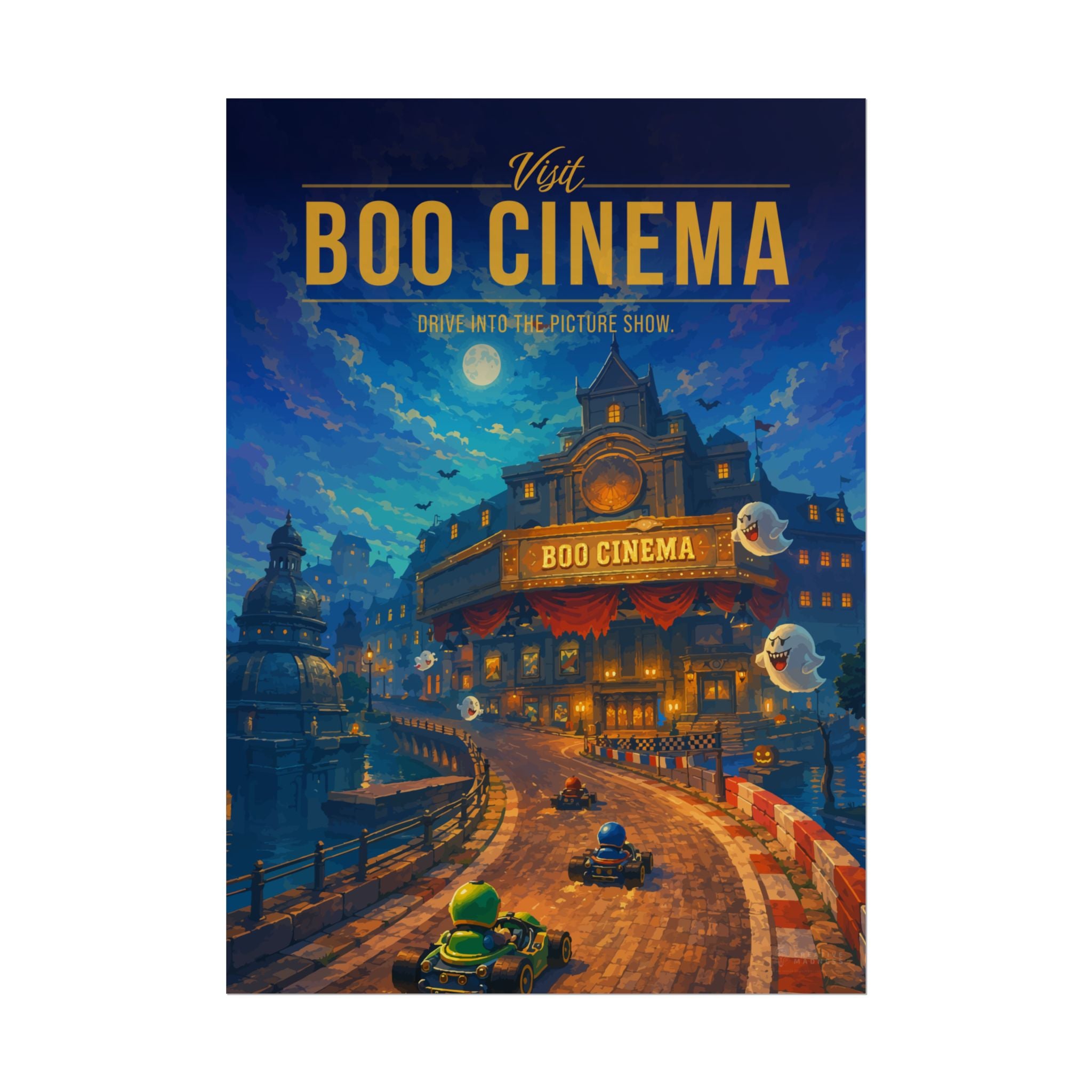 Boo Cinema Travel Poster