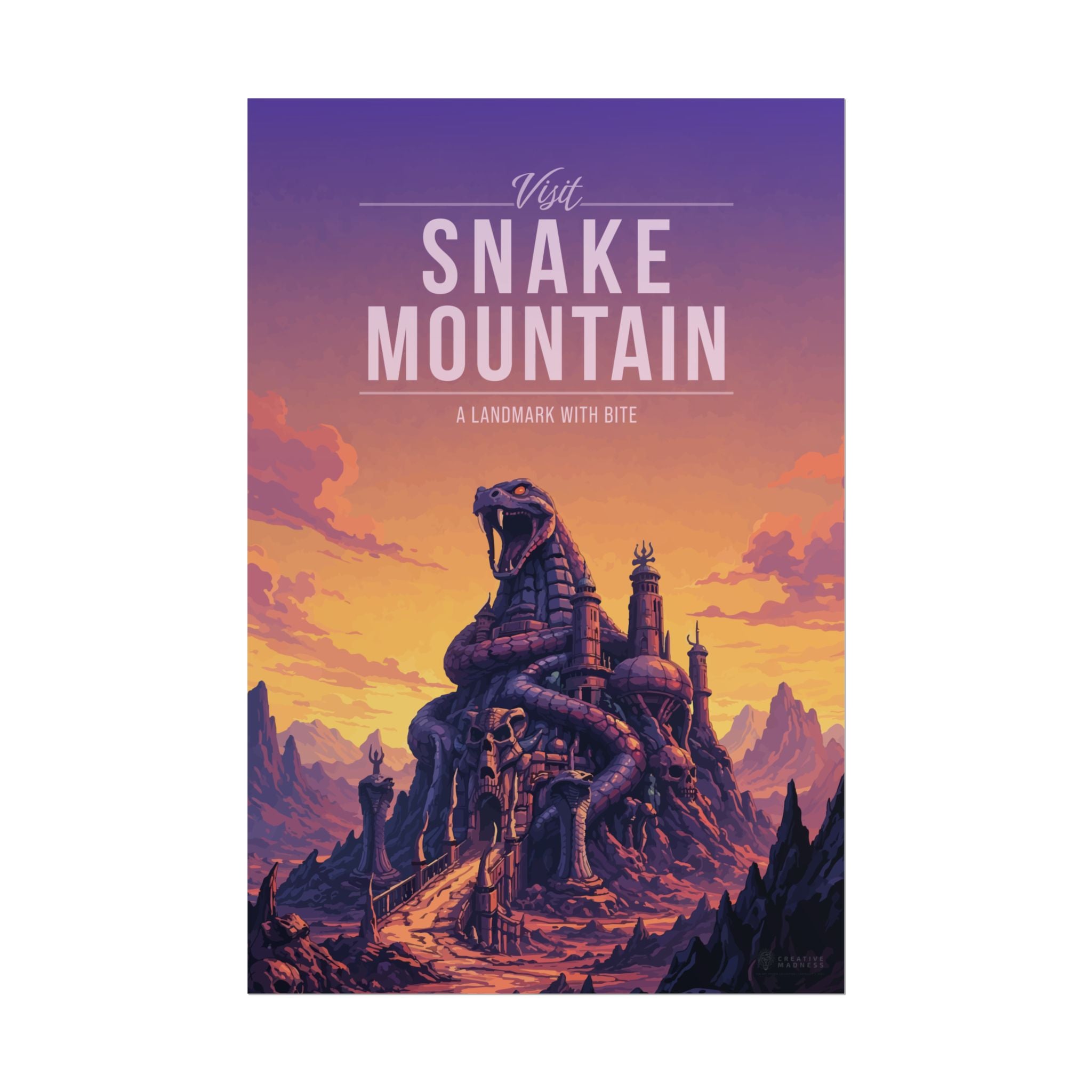 Snake Mountain Travel Poster