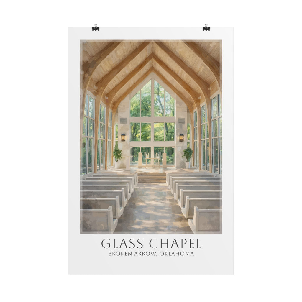 Glass Chapel Travel Poster