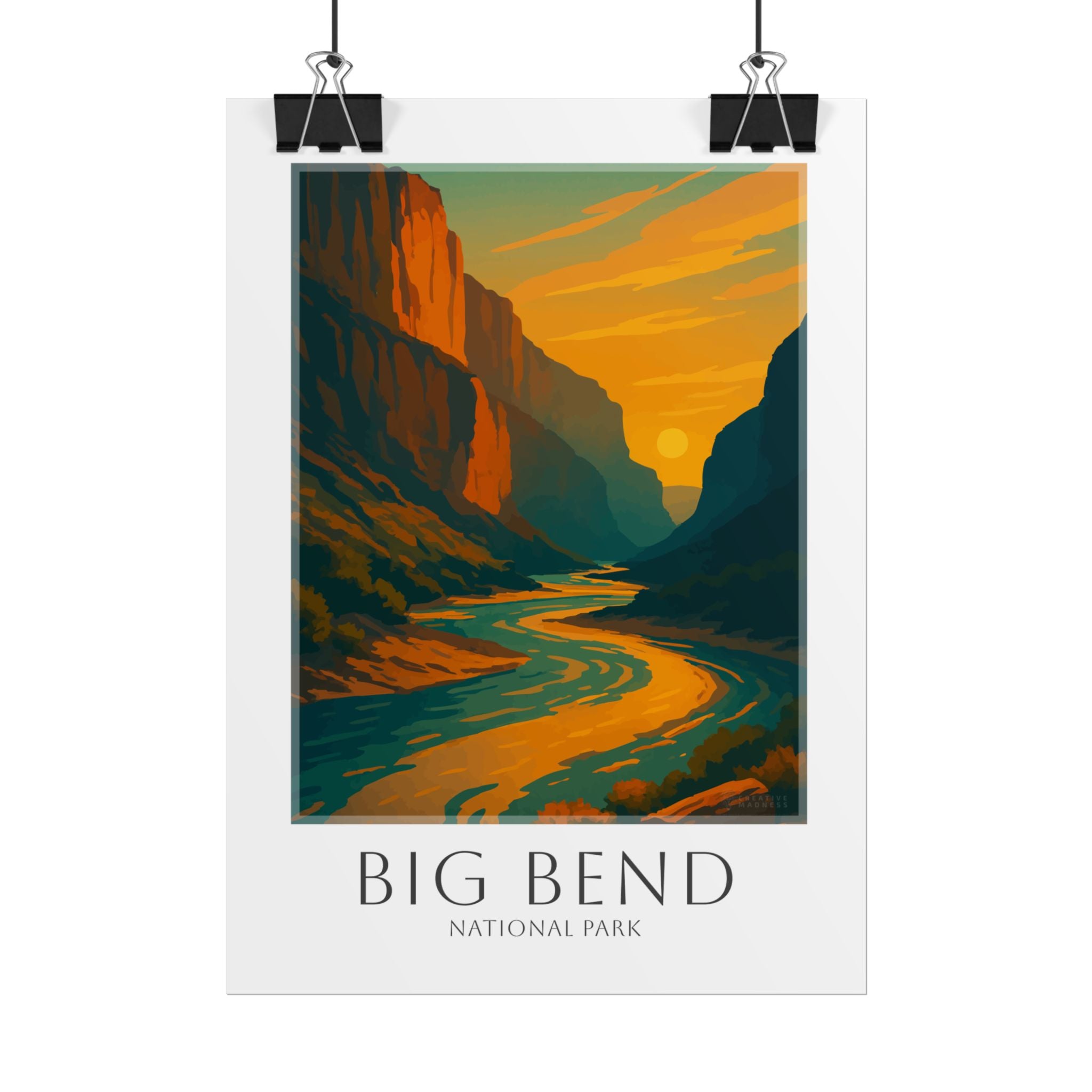 BIG BEND * Travel Poster * National Park Wall Art