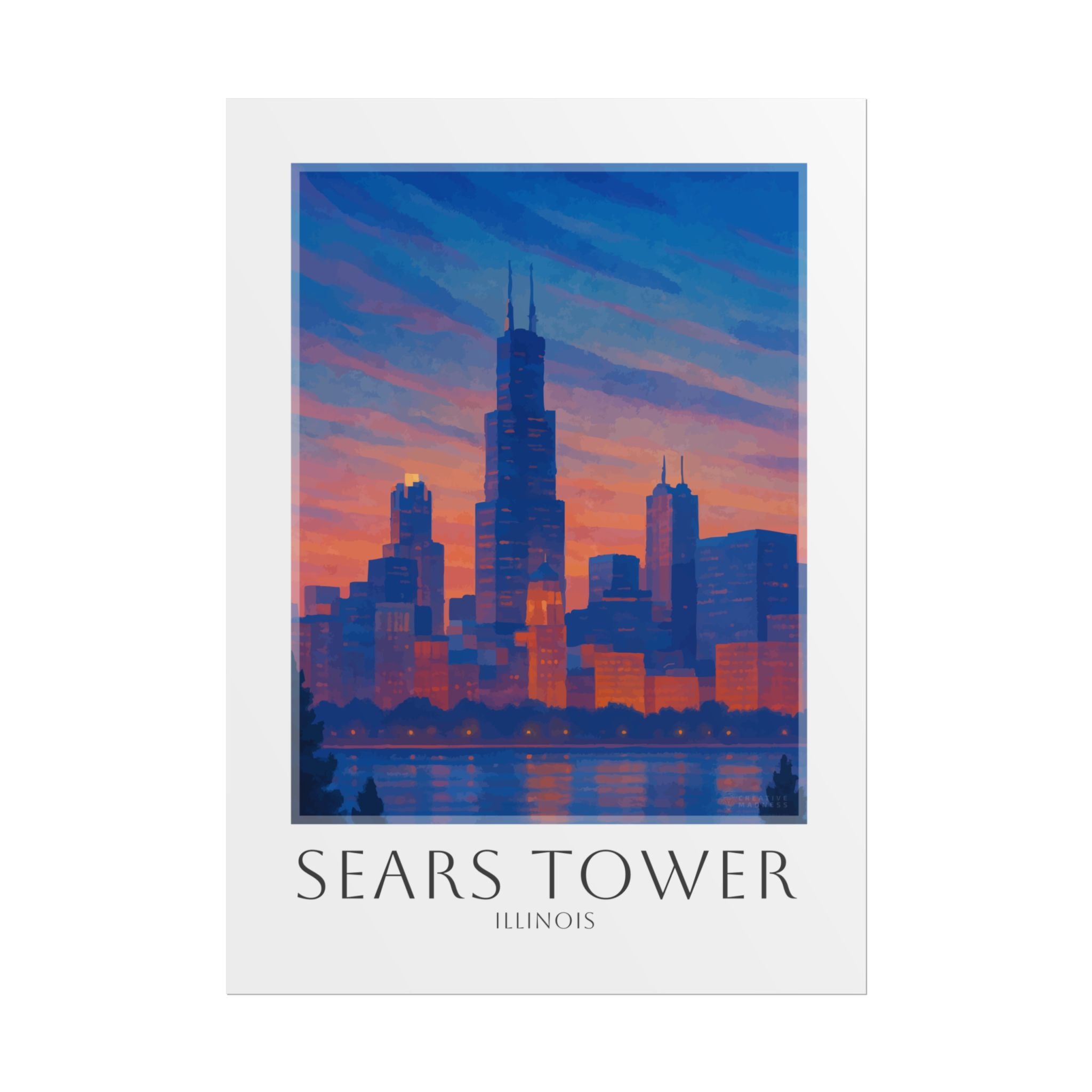 Sears Tower Travel Poster