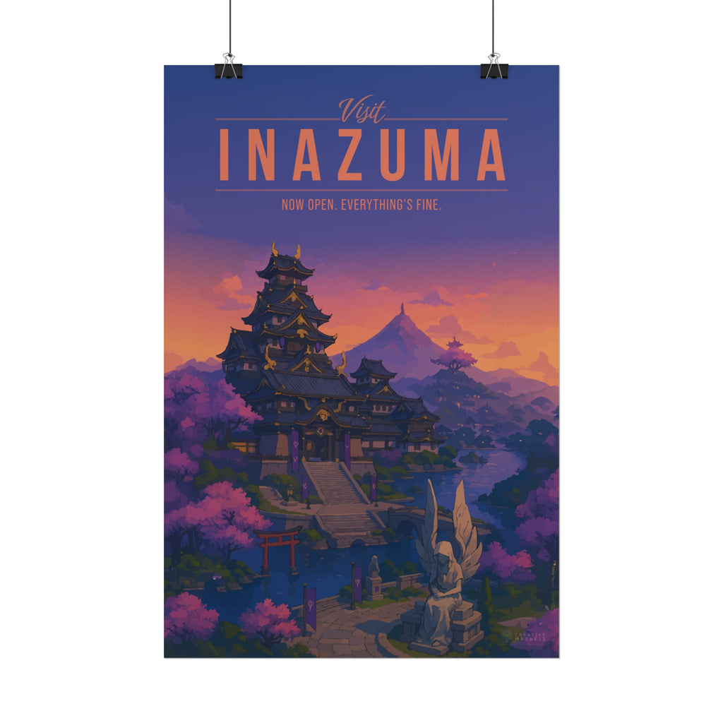 INAZUMA * Travel Poster * Impactful Fantasy Wall Art