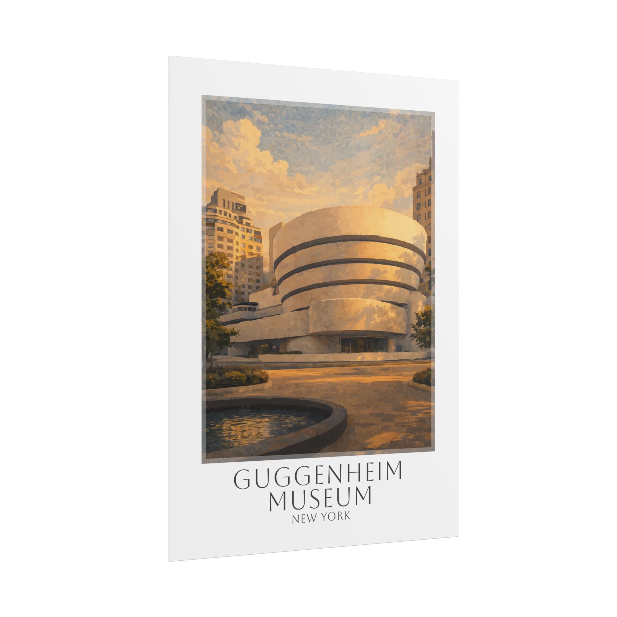 Guggenhiem Museum Travel Poster
