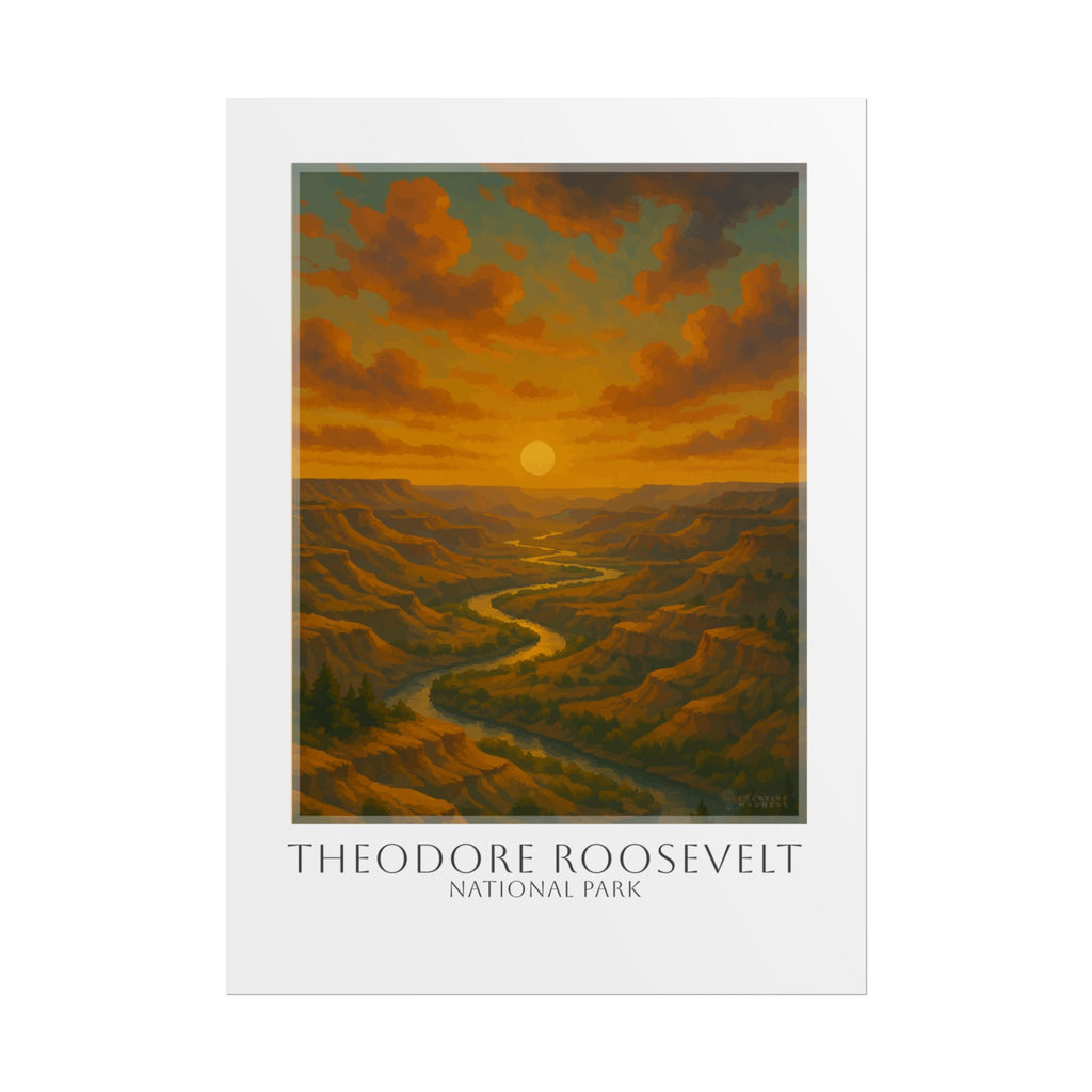 THEODORE ROOSEVELT  * Travel Poster * National Park Wall Art