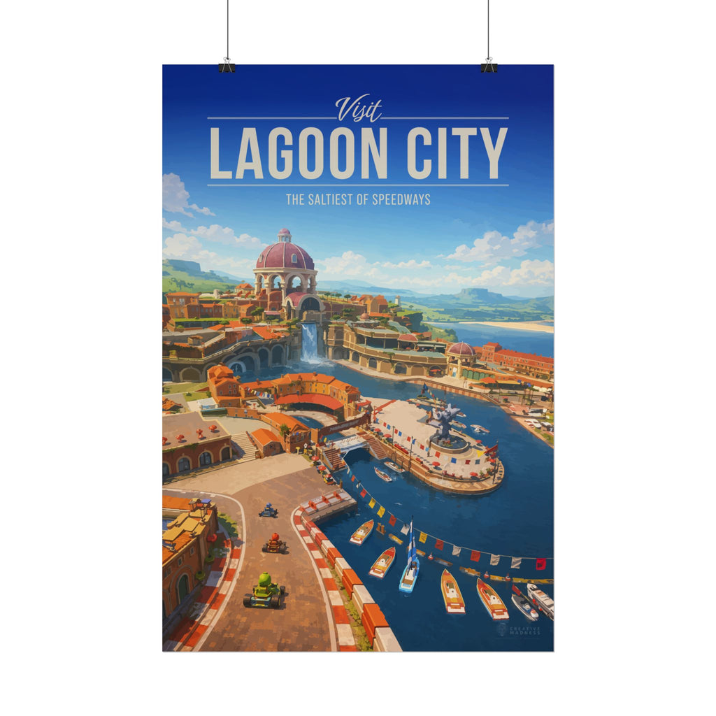 Lagoon City Travel Poster