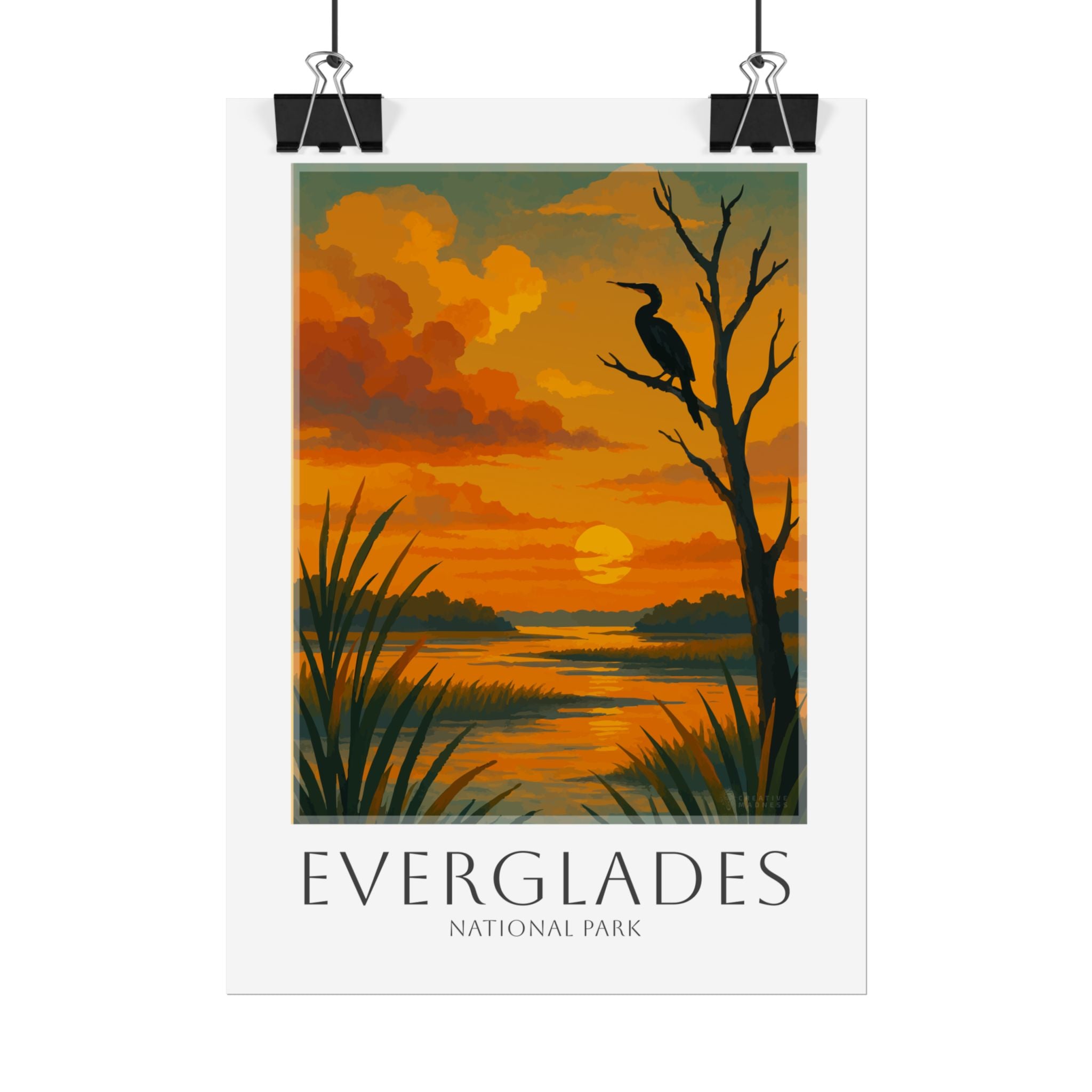 EVERGLADES * Travel Poster * National Park Wall Art