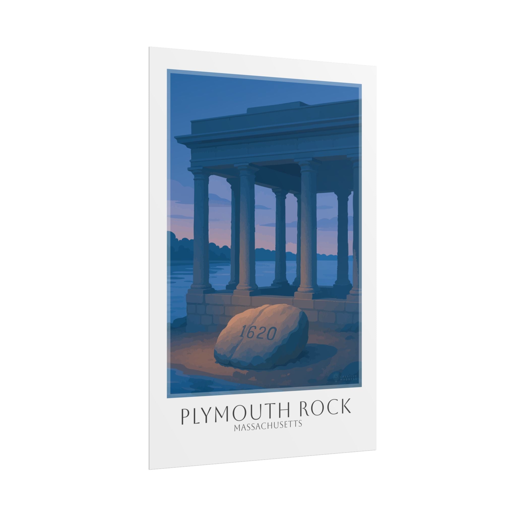 Plymouth Rock Travel Poster