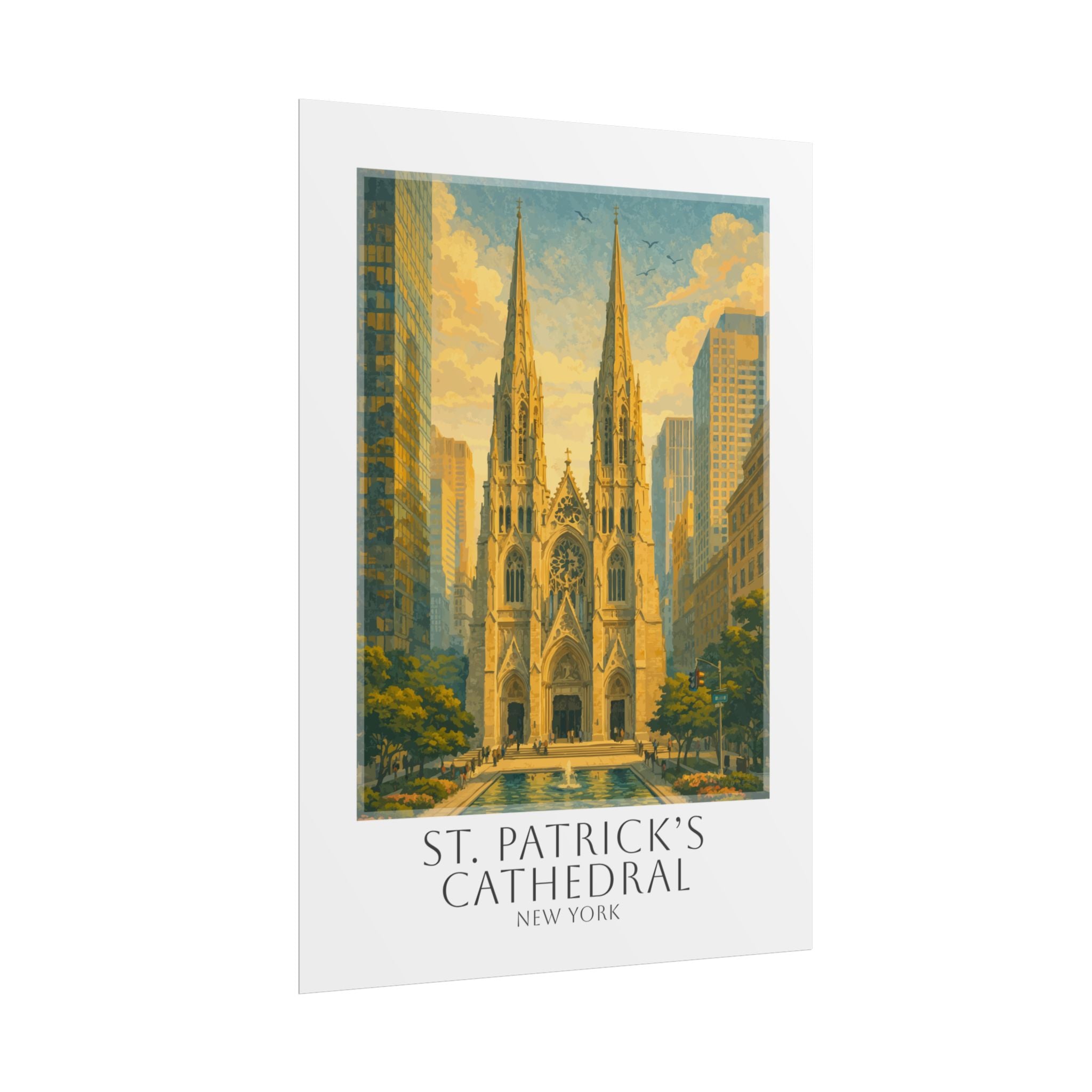 St Patricks Cathedral Travel Poster