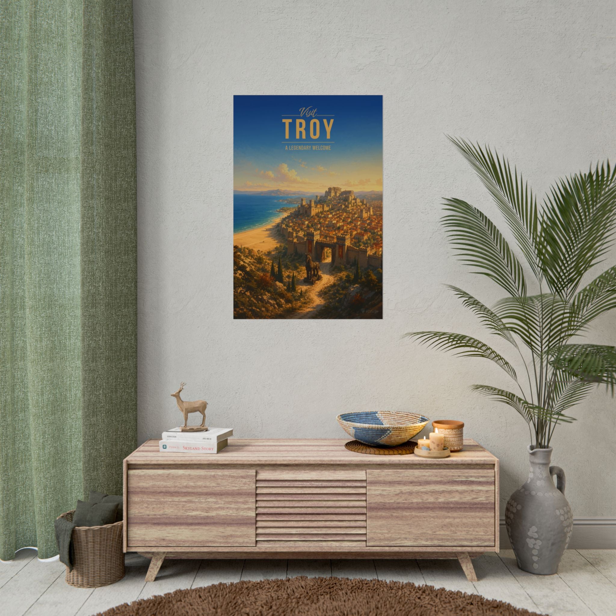 Troy Travel Poster