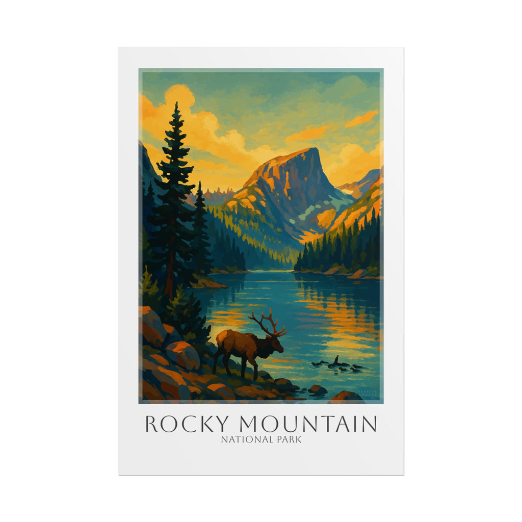 Rocky Mountains Travel Poster