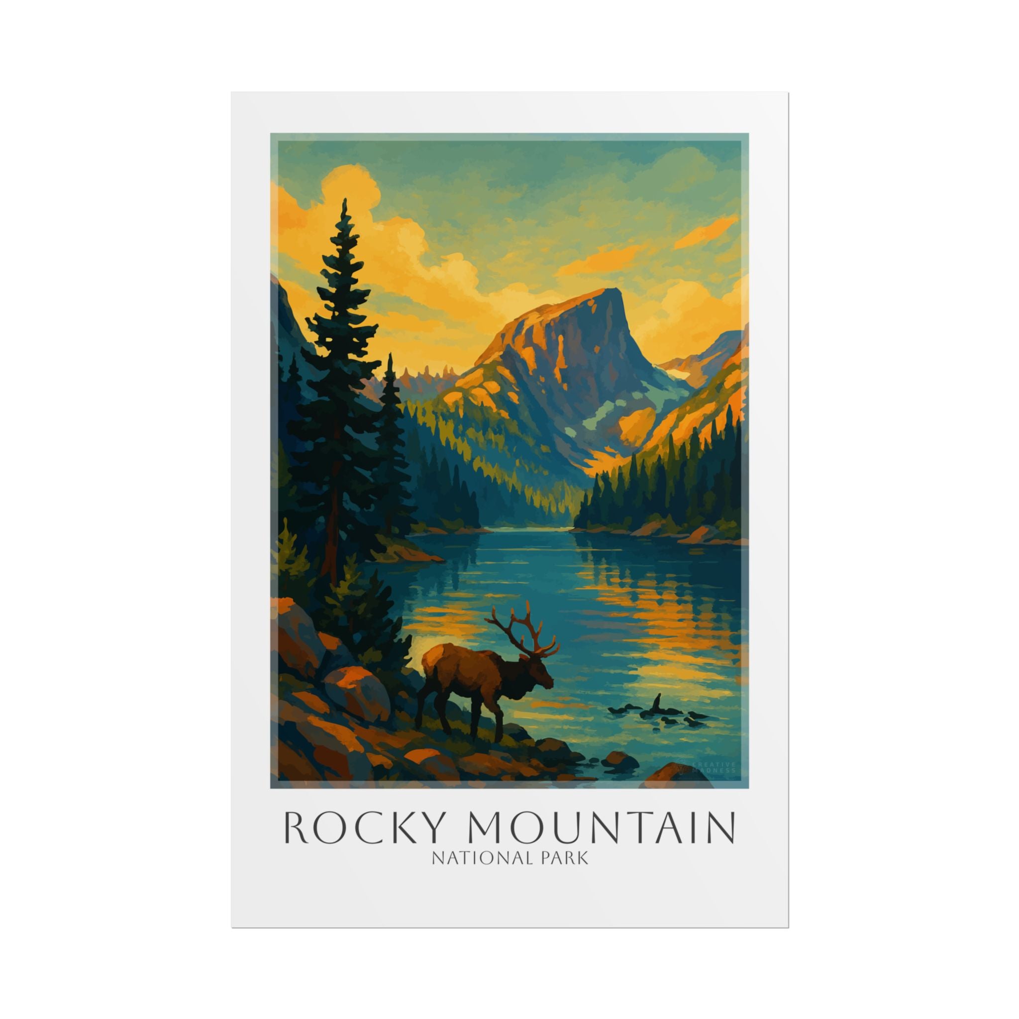 Rocky Mountains Travel Poster