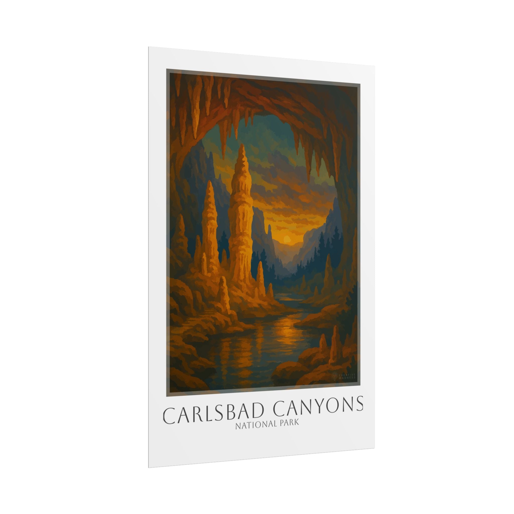 CARLSBAD CAVERNS  * Travel Poster * National Park Wall Art