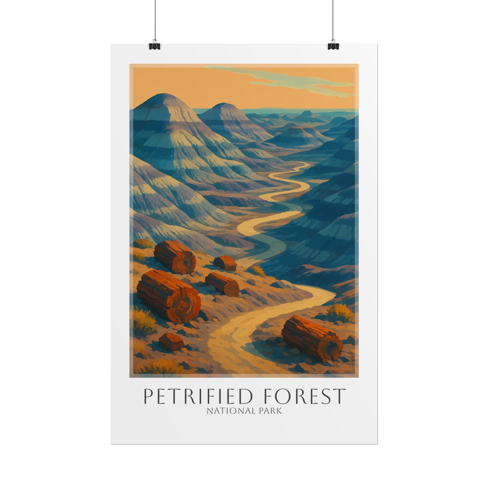 PETRIFIED FOREST * Travel Poster * National Park Wall Art
