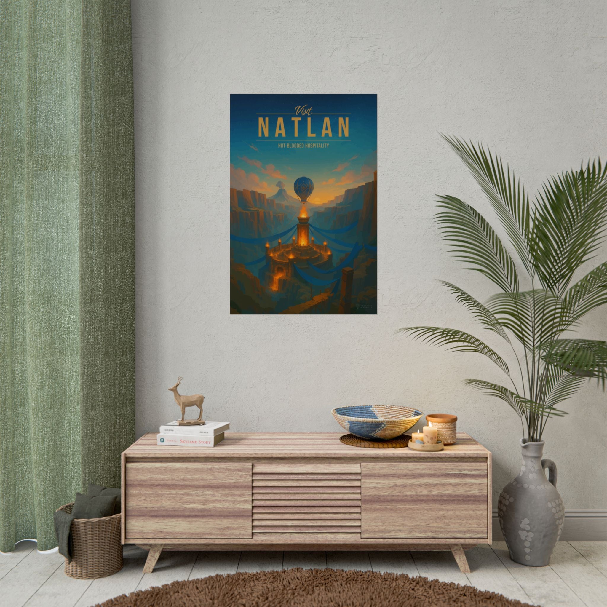 NATLAN * Travel Poster * Impactful Fantasy Wall Art