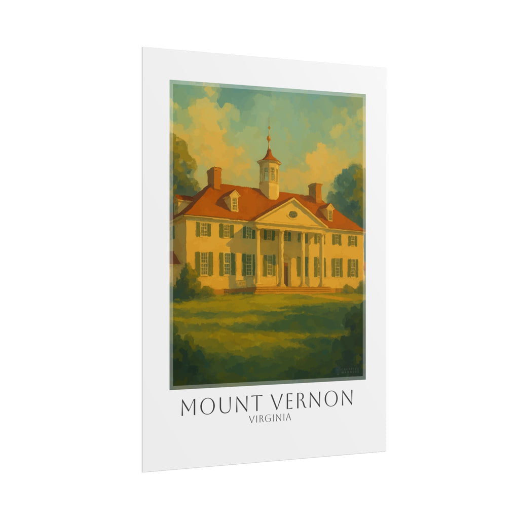 Mount Vernon Travel Poster