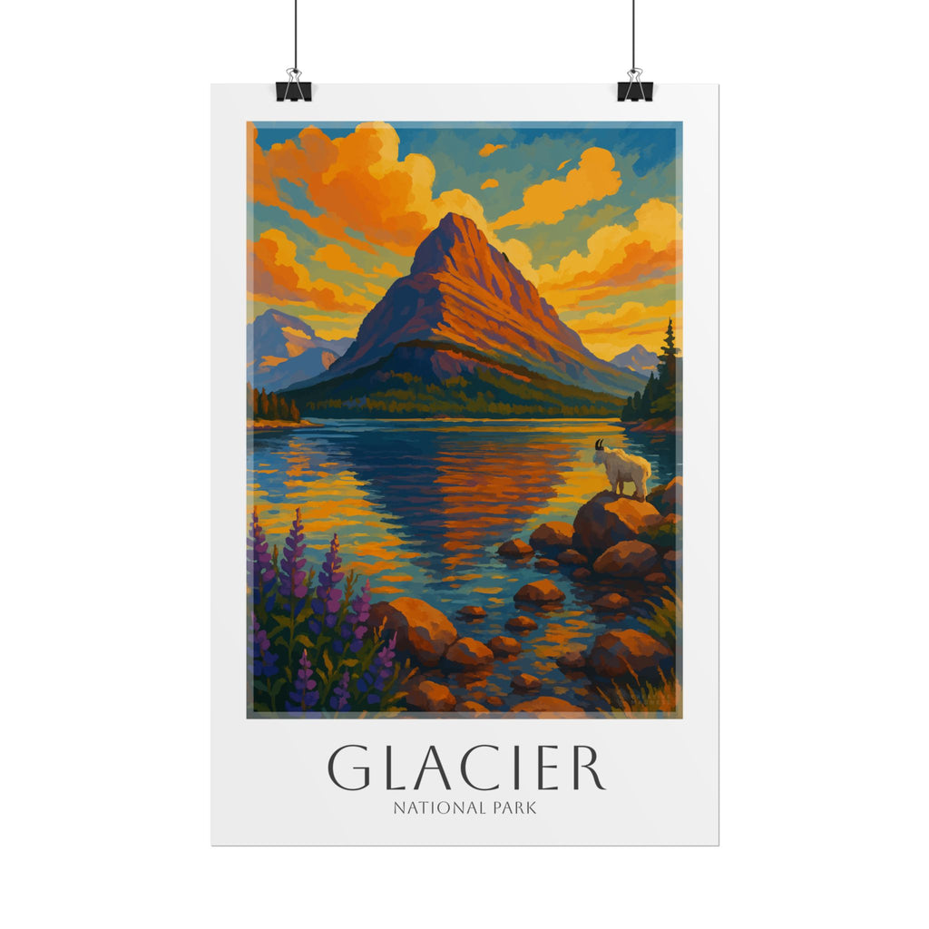 GLACIER  * Travel Poster * National Park Wall Art