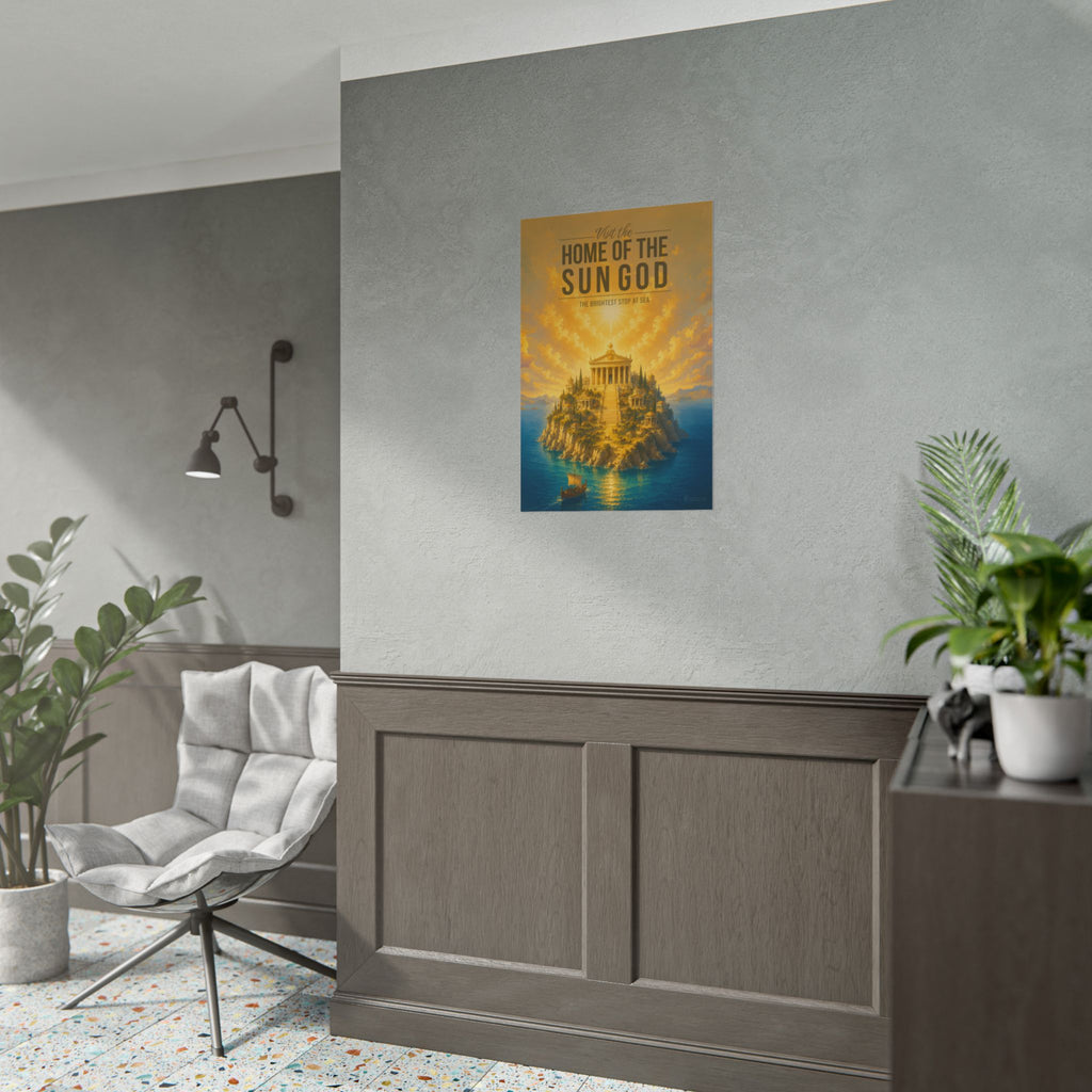 Home Of The Sun God Travel Poster