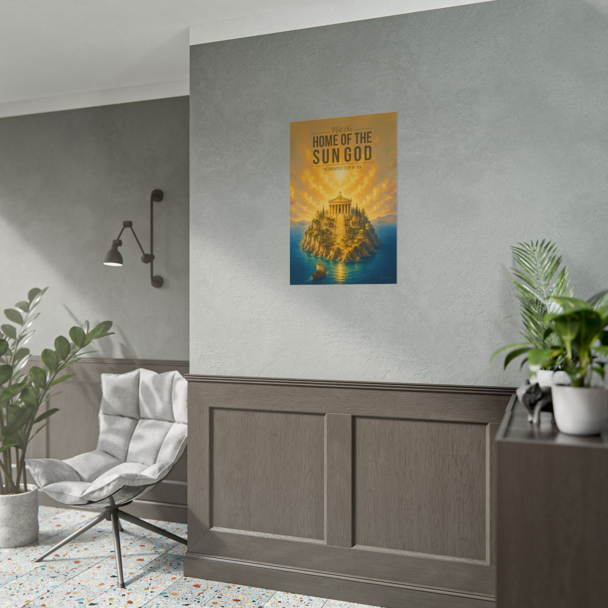 Home Of The Sun God Travel Poster
