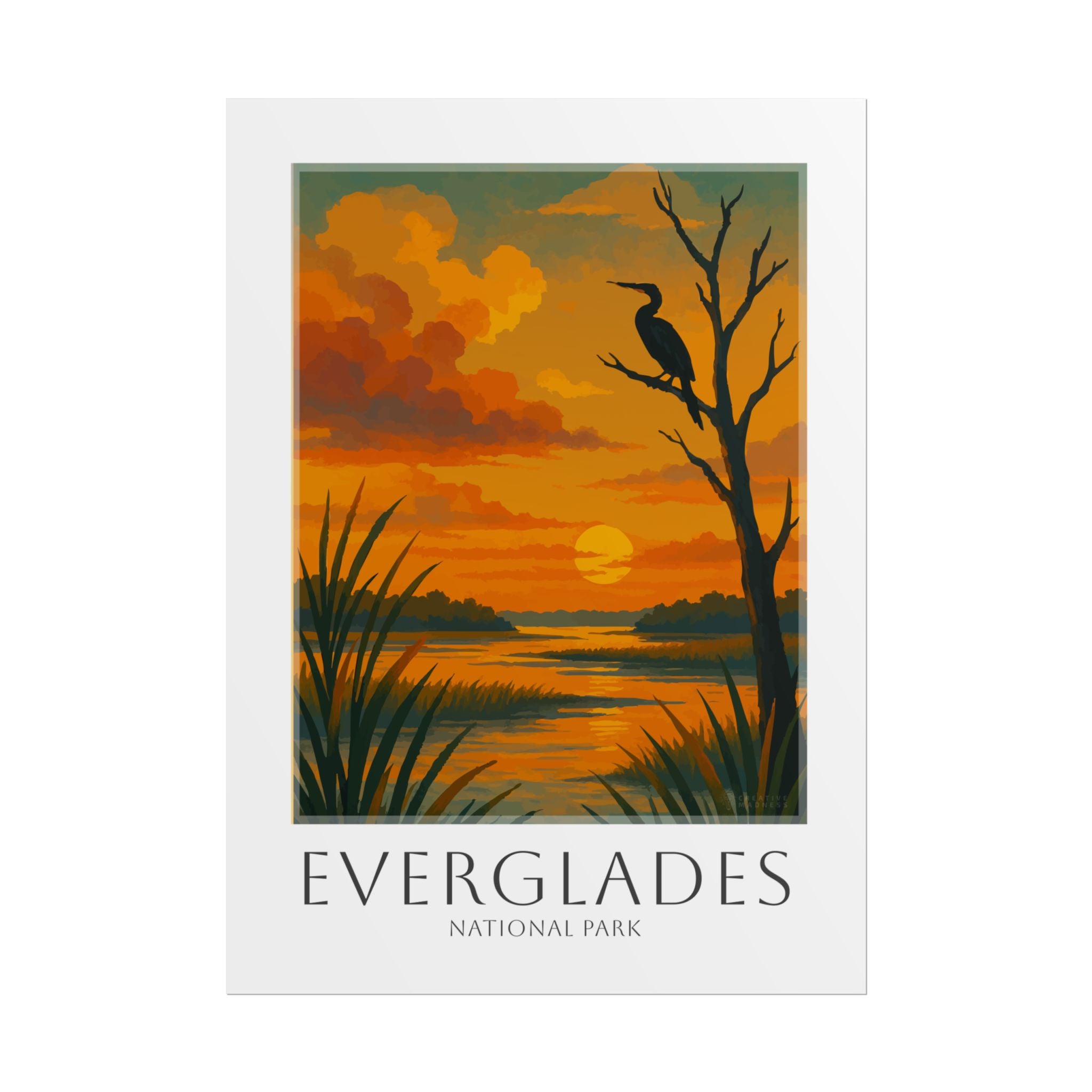 EVERGLADES * Travel Poster * National Park Wall Art