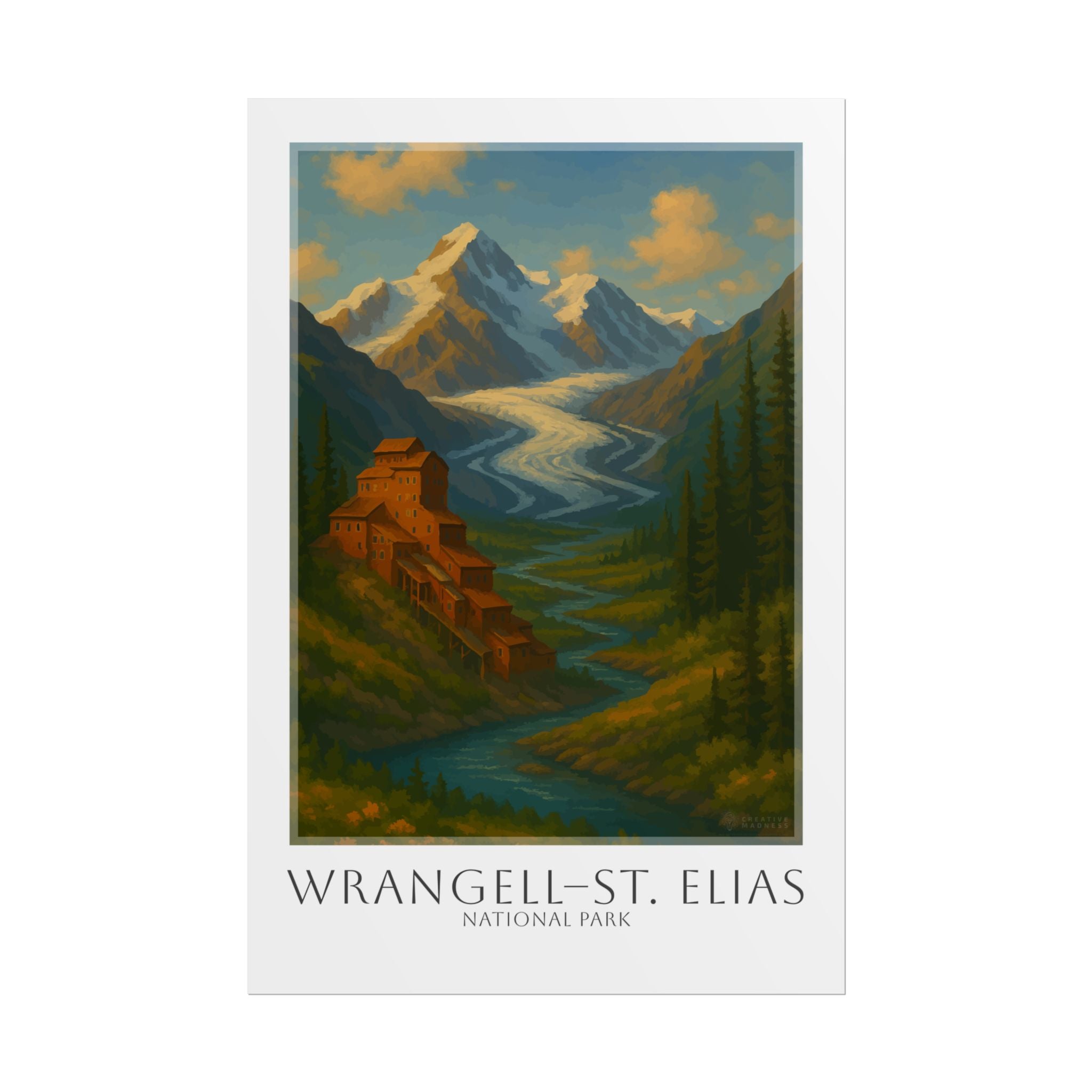 WRANGELL - ST. ELIAS * Travel Poster * National Park Wall Art