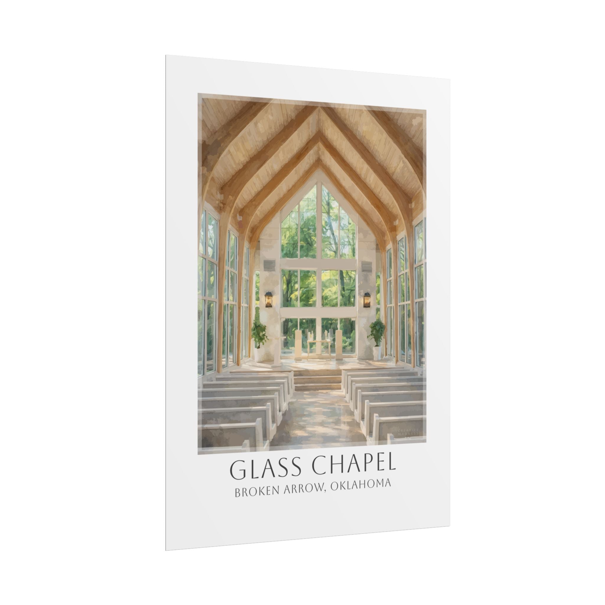 Glass Chapel Travel Poster