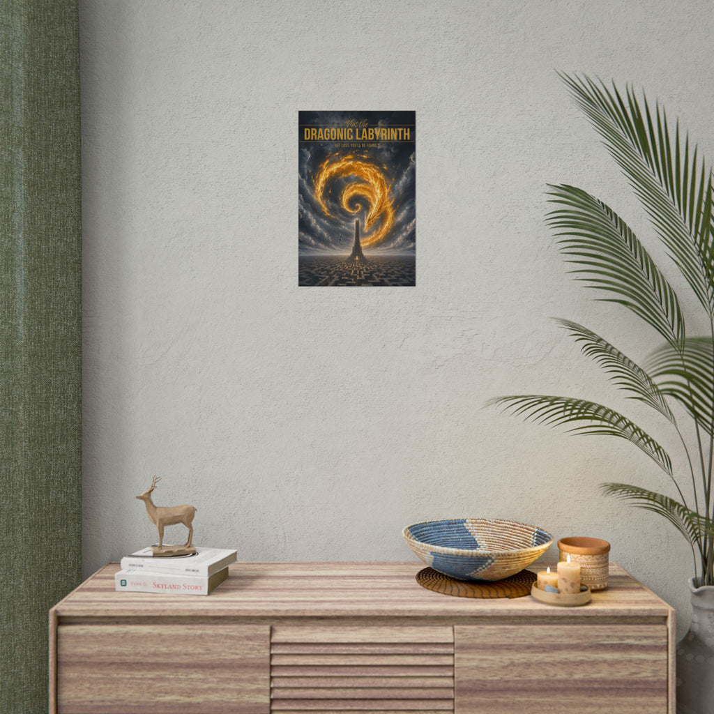 Dragonic Labyrinth Travel Poster