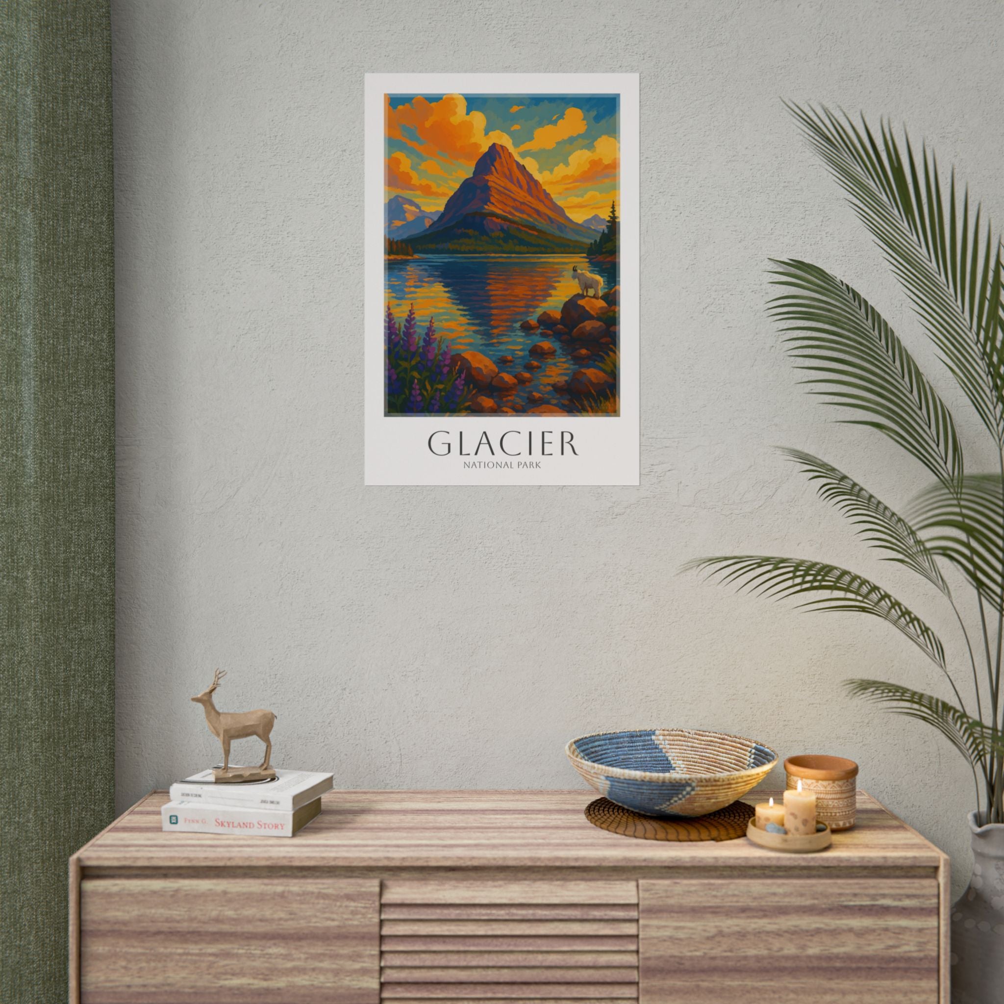 GLACIER  * Travel Poster * National Park Wall Art