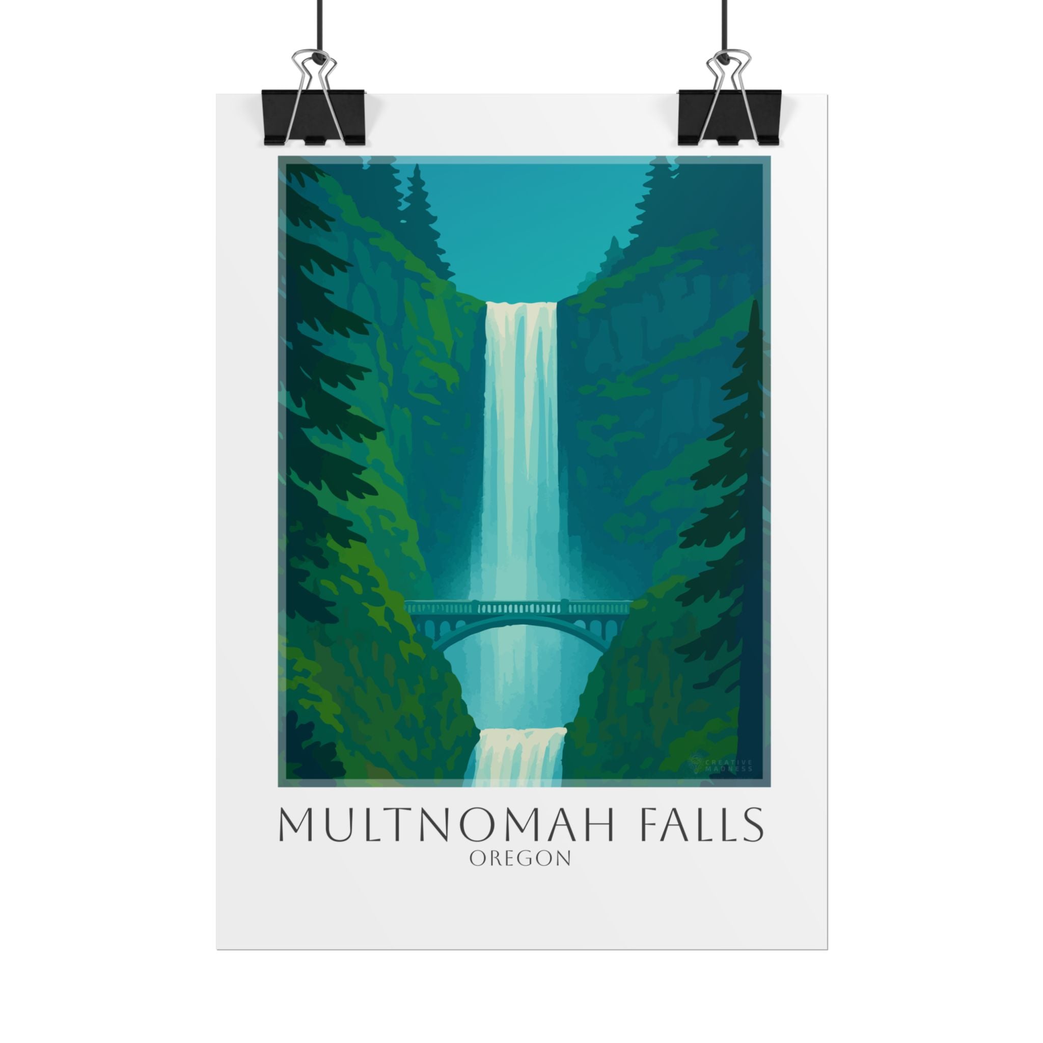 Multnomah Falls Travel Poster