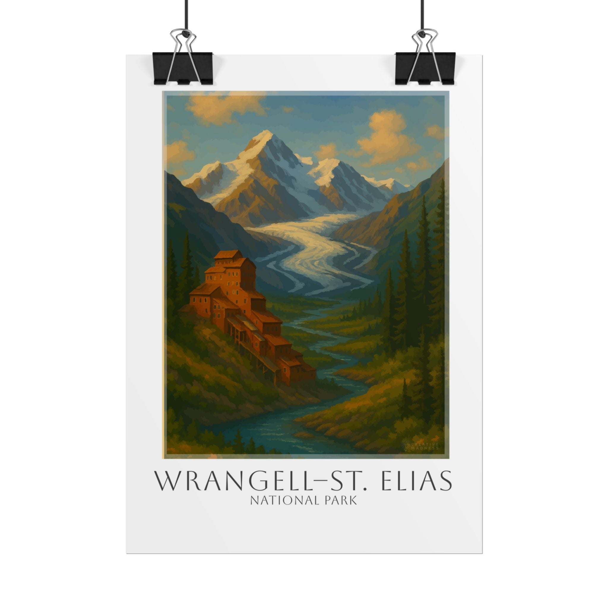 WRANGELL - ST. ELIAS * Travel Poster * National Park Wall Art