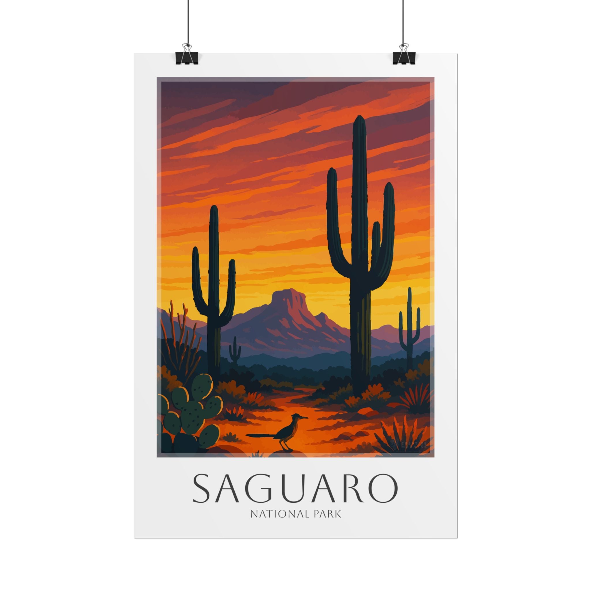 SAGUARO * Travel Poster * National Park Wall Art