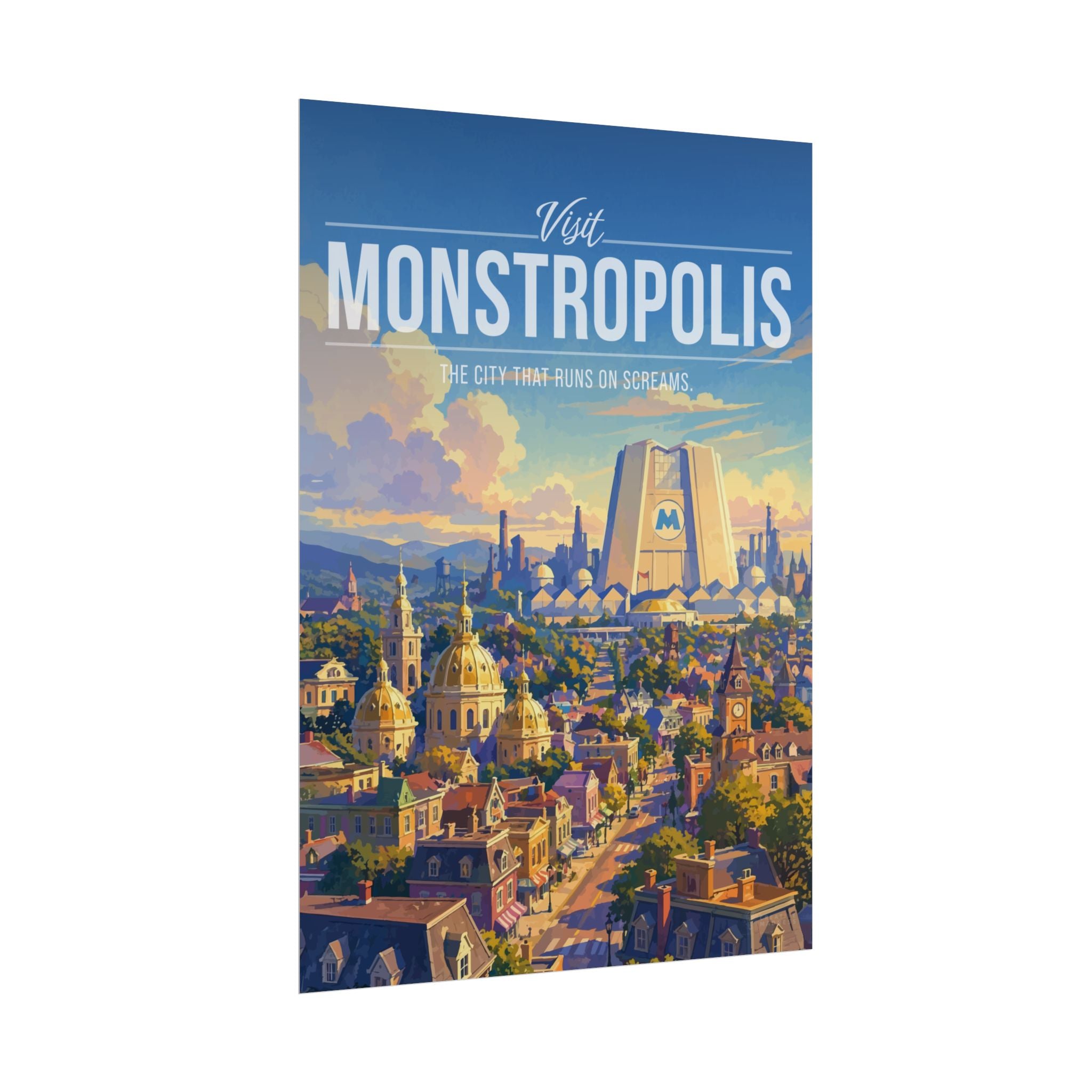 Monstropolis Travel Poster