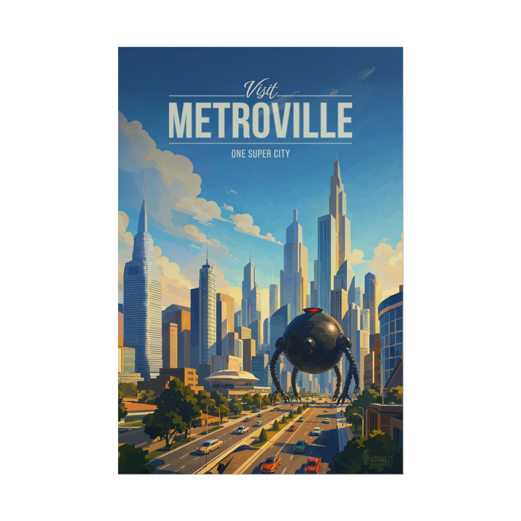 Metroville Travel Poster