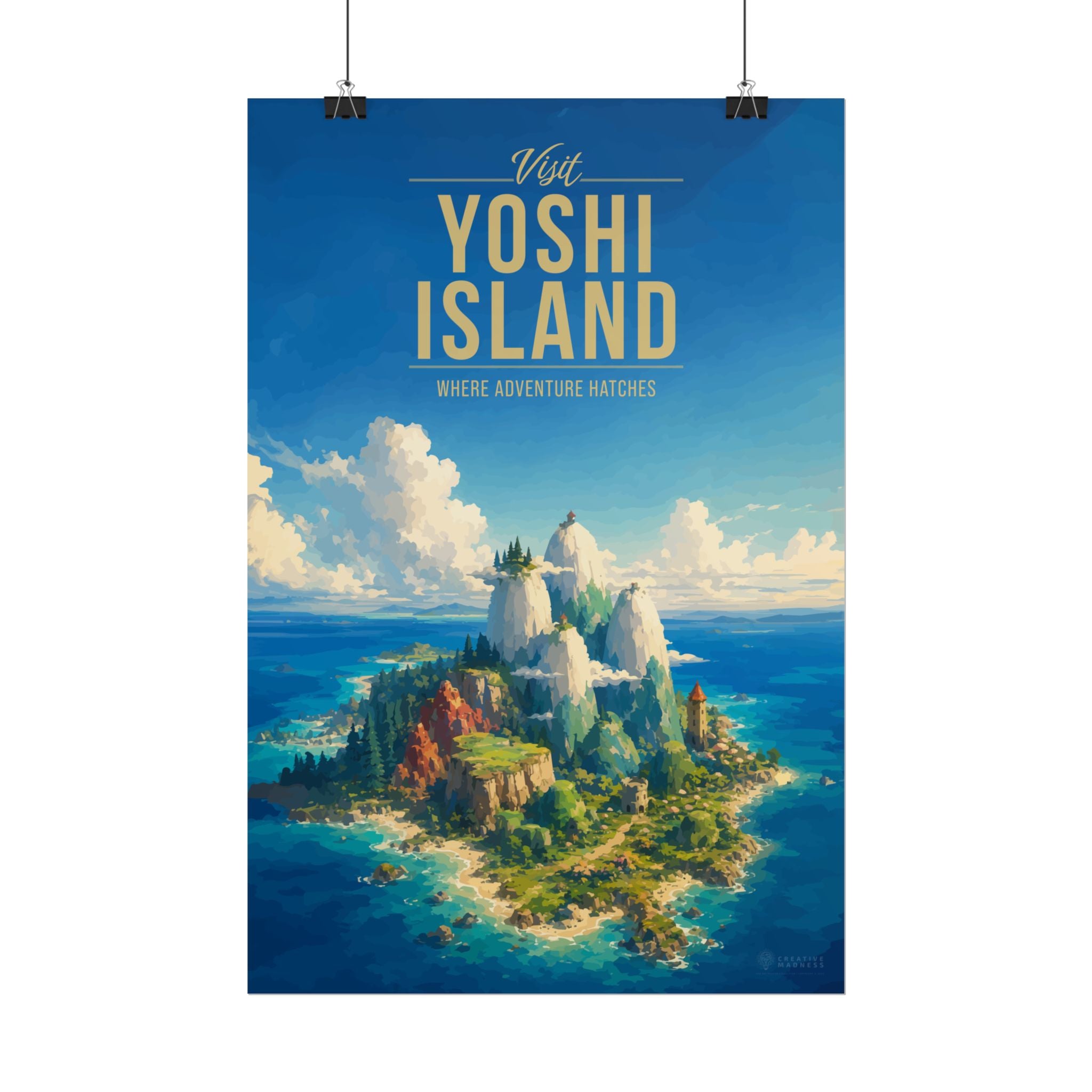 Yoshi Island Travel Poster
